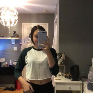 american apparel cute baseball tee